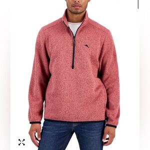 Tommy Bahama Men's Quarter Zip-Up Sweater
